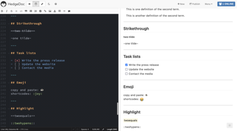 HedgeDoc Markdown Reference | Markdown Guide