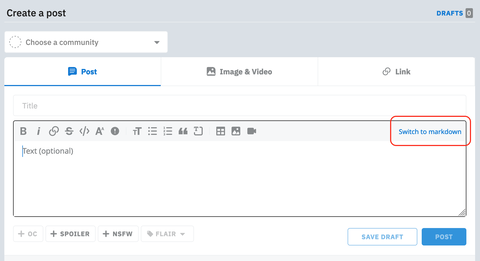 Reddit Text Guide Reddit Markdown Reference | Markdown Guide